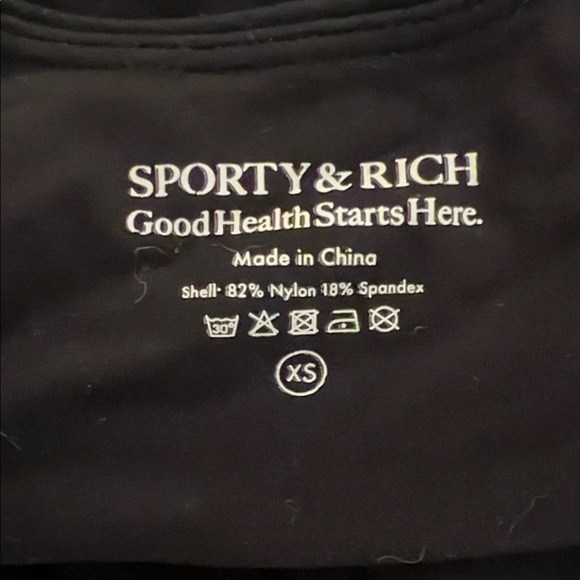 Sporty & Rich Black Sports Bra - Picture 2 of 3